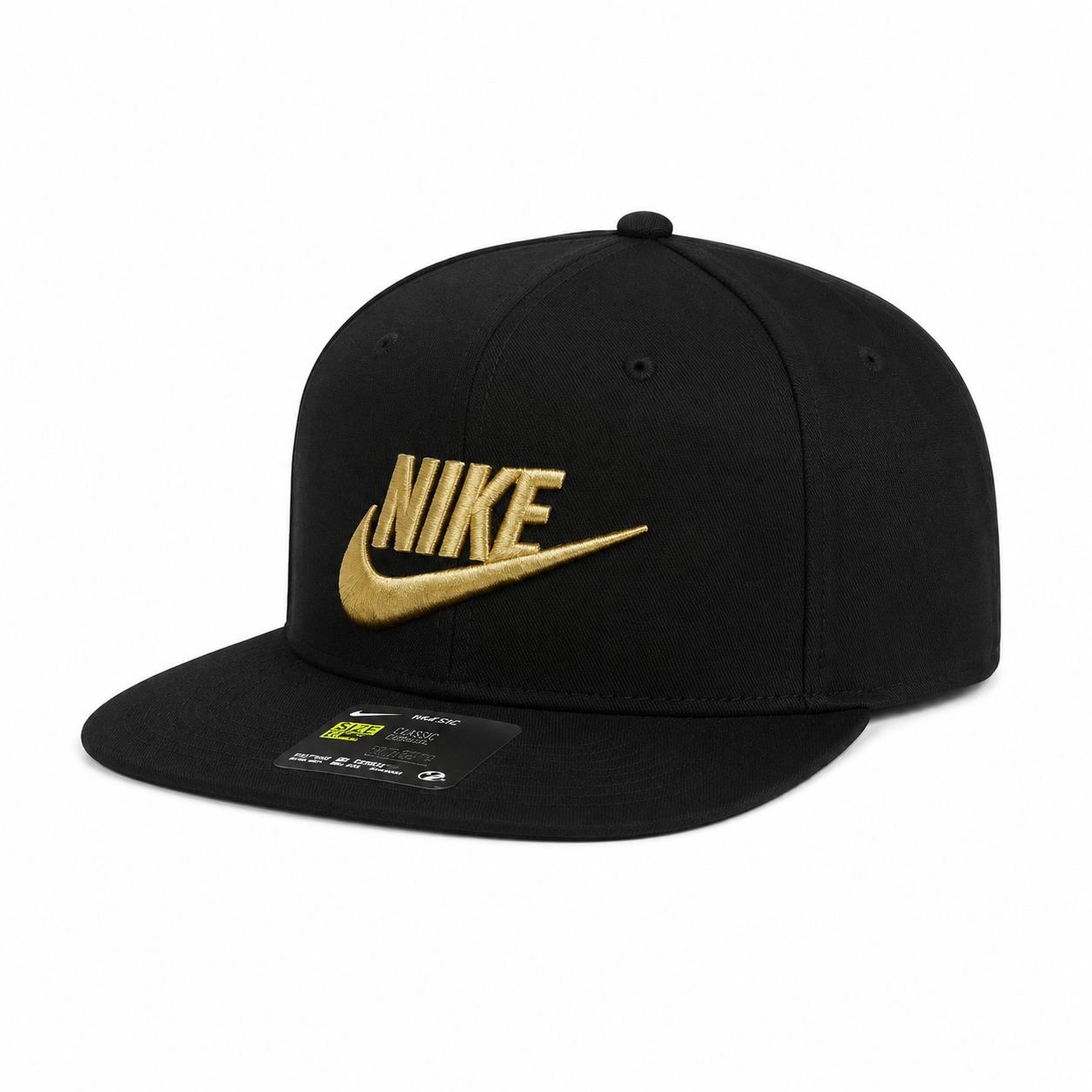 Phụ Kiện Chính Hãng - Mũ Nike Pro Sportswear Black Gold Snapback Hat Cap 'Black/Gold' - 891284-014