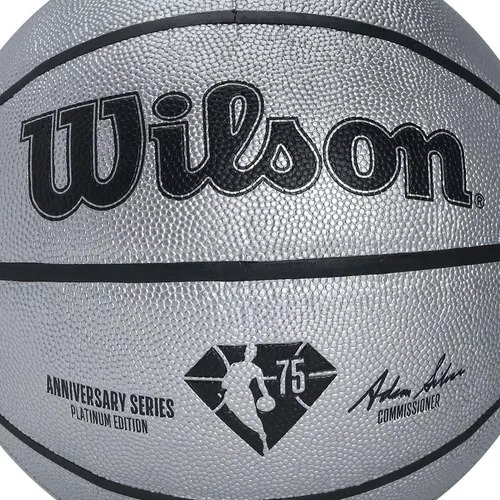 Quả Bóng Rổ Chính Hãng NBA Wilson 75th Platinum Edition Baloncesto - WZ4003701CN7