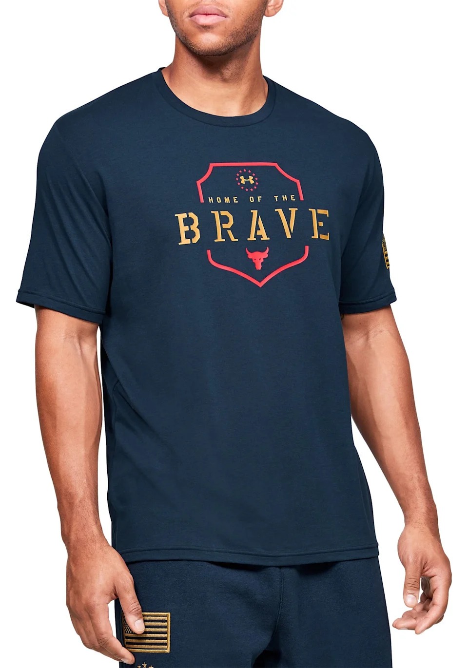 Áo Tshirts Chính Hãng - Under Armour Home Of The Brave 'Navy' - 1346106-408