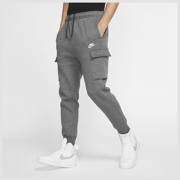 Quần Dài Chính Hãng - Nike Sportswear Club Fleece Cargo Dark Grey - CD3129-071