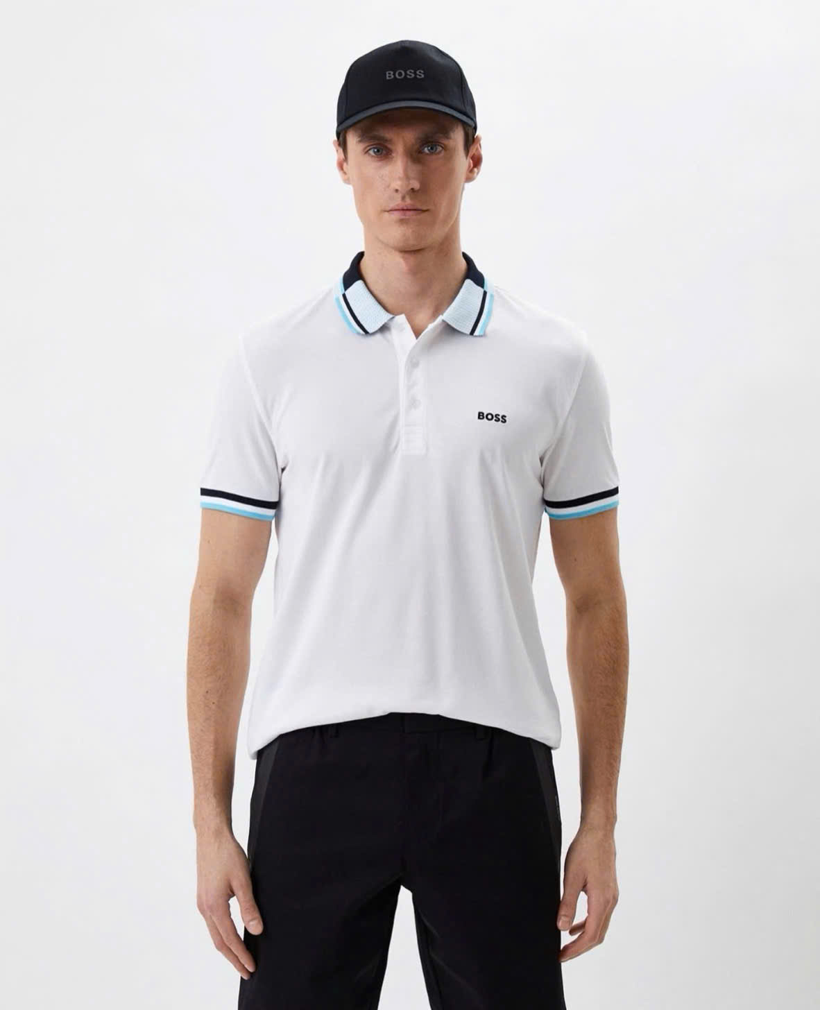 Áo Polo Chính Hãng - Hugo BOSS Paddy Polo ''White/Blue'' - 50469055-255