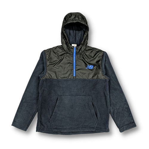 Áo Hoodie Nỉ Bông New Balance 1/2 Zip Fleece - Black/Navy