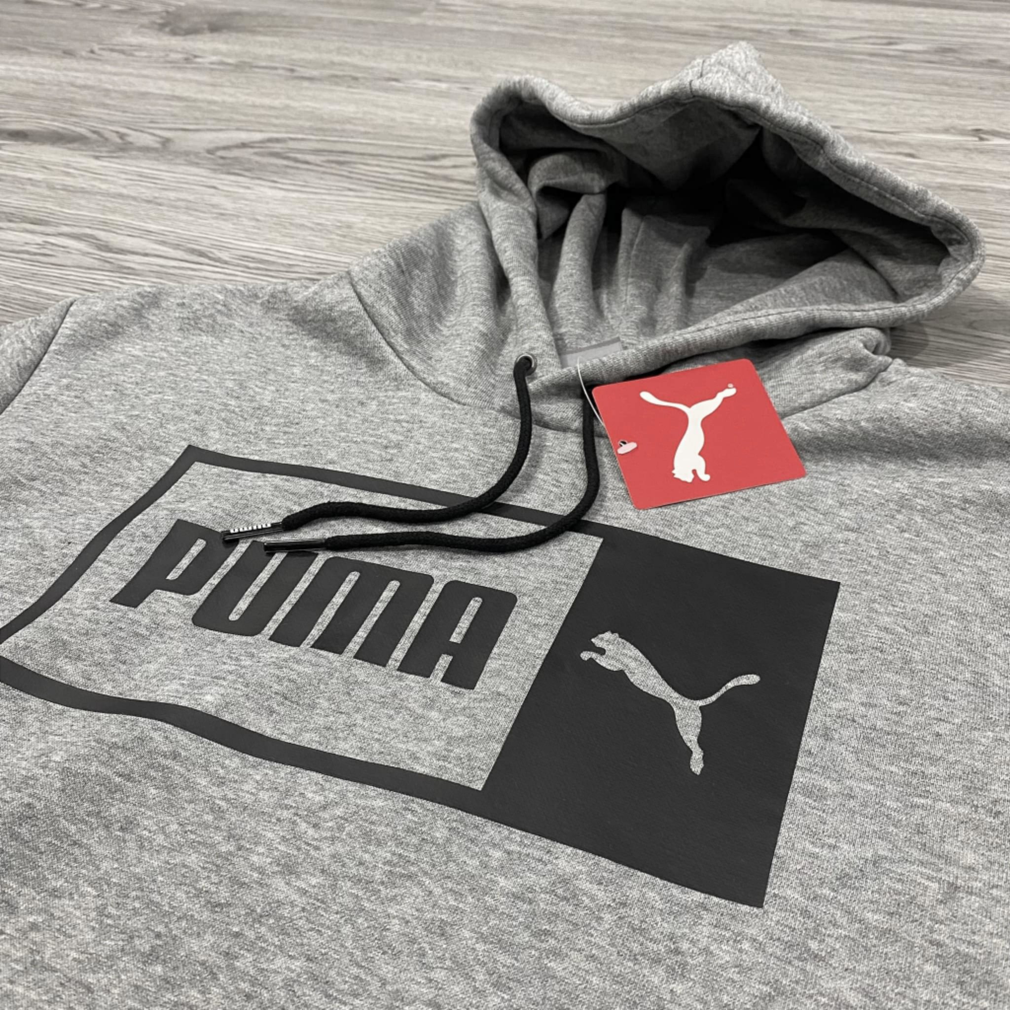 Áo Hoodie Nỉ Nam Puma Logo 'Grey' - 848222-03