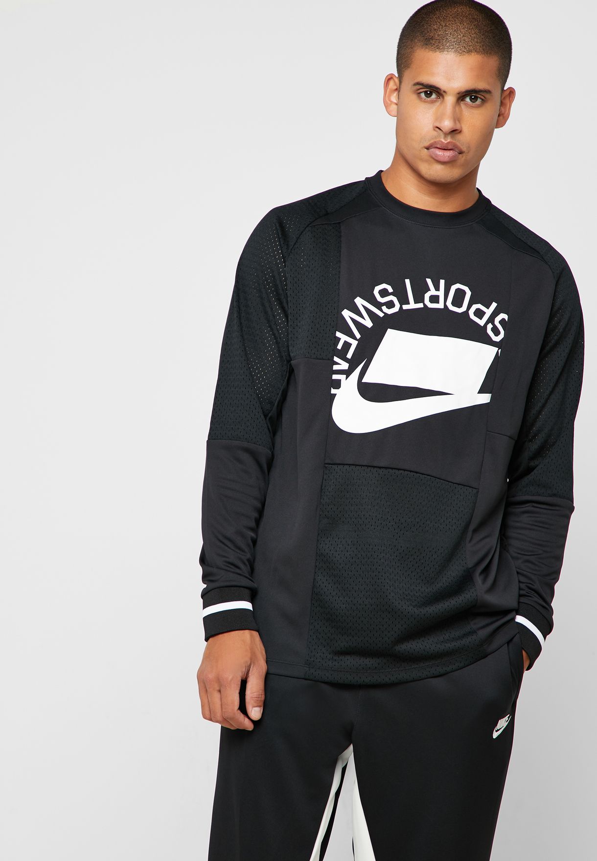 ÁO SWEATSHIRTS CHÍNH HÃNG - Nike M NSW NSW Top LS PTCH - AR1960-010