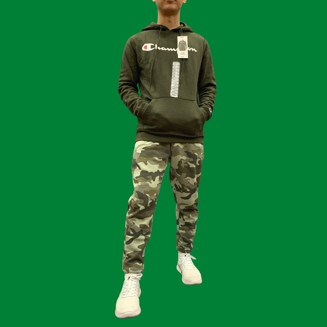 QUẦN DÀI CHÍNH HÃNG - Champion Jogger Camo Green - QCC-456