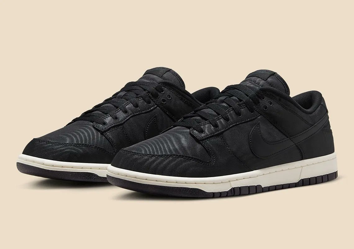 GIÀY CASUAL CHÍNH HÃNG - Nike Dunk Low Retro PRM Black Canvas Sail - DV7211-001