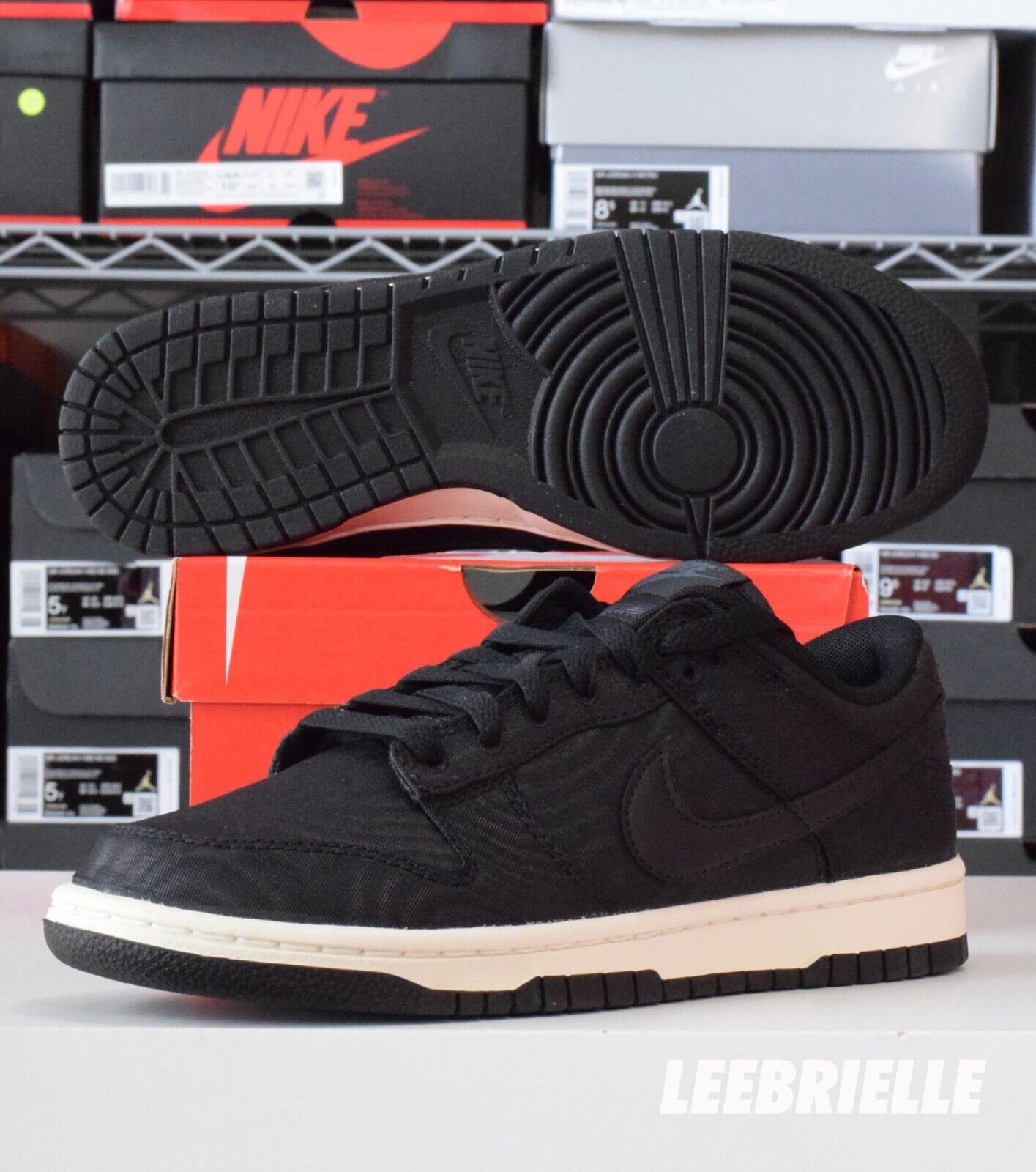 GIÀY CASUAL CHÍNH HÃNG - Nike Dunk Low Retro PRM Black Canvas Sail - DV7211-001