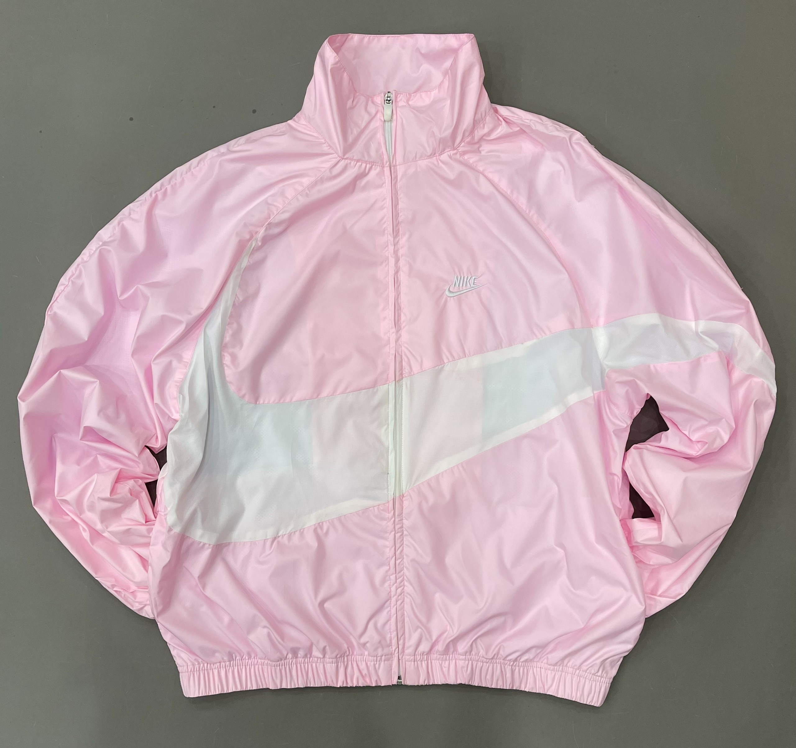 Áo Khoác Nam Nữ Gió Nike Big Swoosh Logo Pink