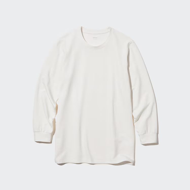 Áo Sweater Chính Hãng - Uniqlo Heattech Cotton Extra Warm Crew Neck Long Sleeve - E450529-000
