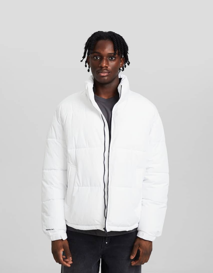 Áo Khoác Chính Hãng - ÁO Phao Bershka ''White'' - 6679-085-250