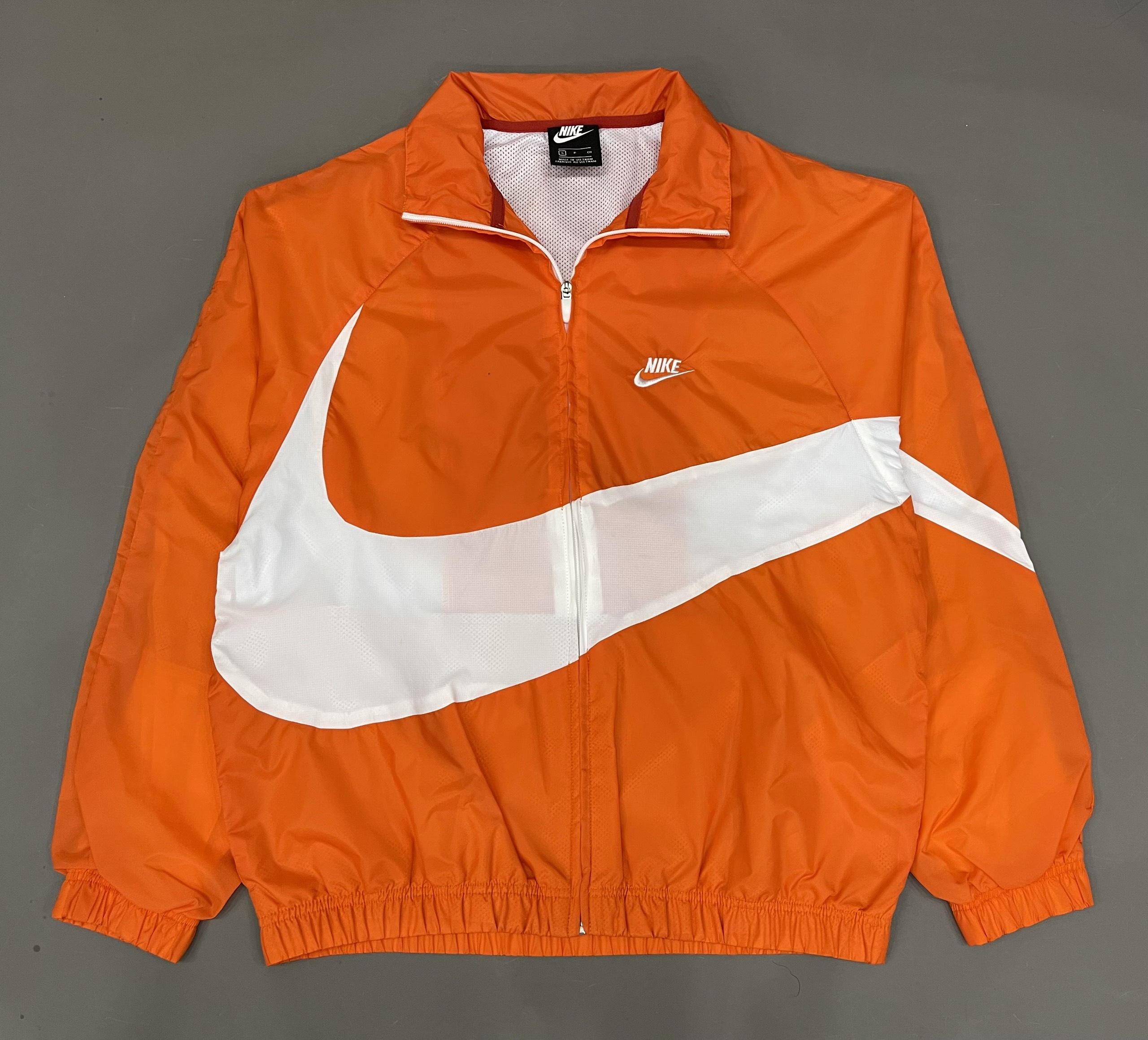 Áo Khoác Nam Nữ Gió Nike Big Swoosh 'Orange/White' - AKG-004