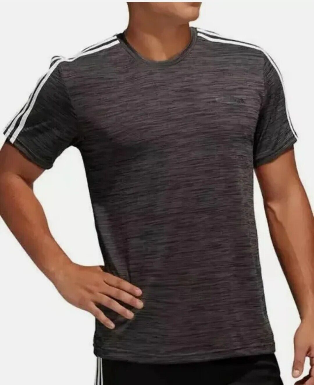 ÁO TSHIRTS CHÍNH HÃNG - Adidas Men's 3 Stripes SS Training T-Shirt - EC1243