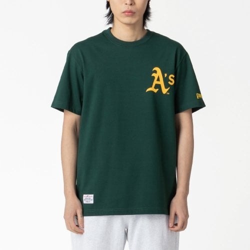Áo Thể Thao Hè - Áo Thun Nam Nữ New Era MLB Big Paisley Logo Oakland Athletics 'Green' - 12715358 Quyetsneaker
