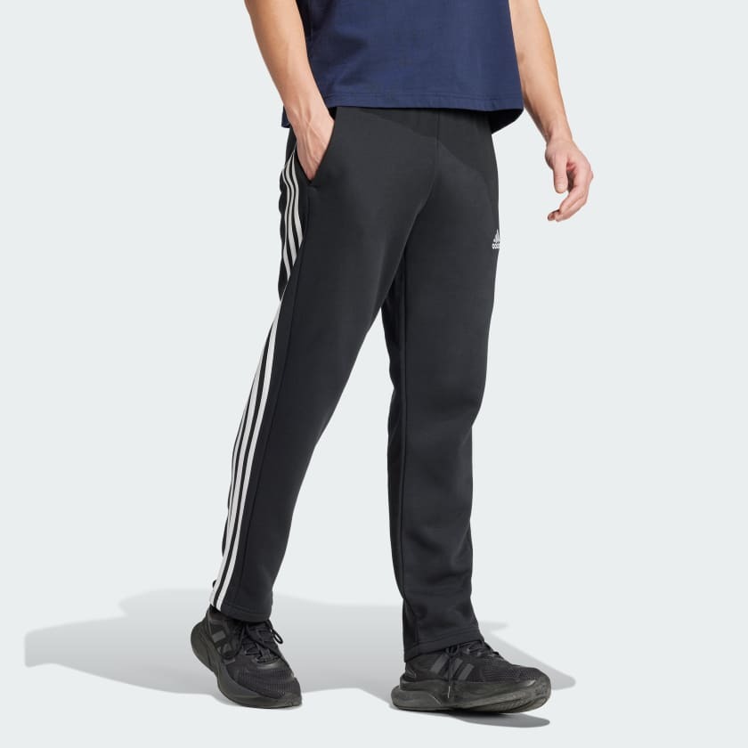 Quần Dài Chính Hãng - adidas Essentials 3-Stripes Fleece Pants ''Black'' - IB4039