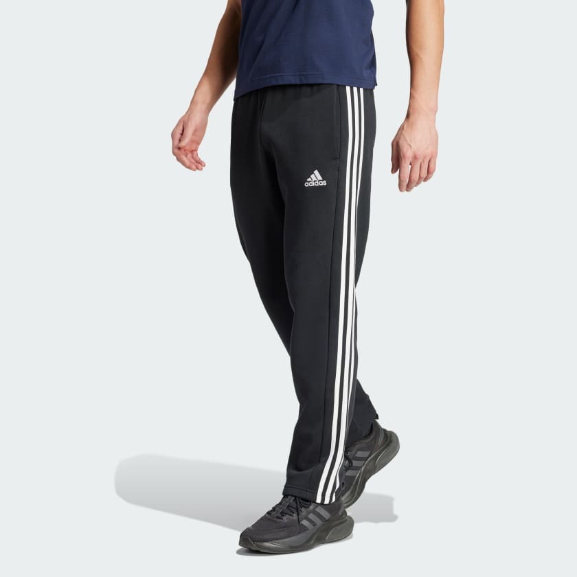 Quần Dài Chính Hãng - adidas Essentials 3-Stripes Fleece Pants ''Black'' - IB4039