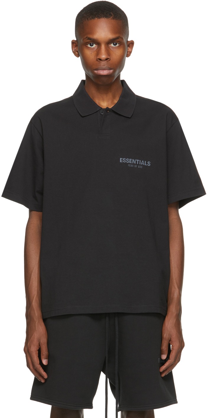 Áo Polo Chính Hãng - Fear of God ESSENTIALS 'Black' - 125HO-010