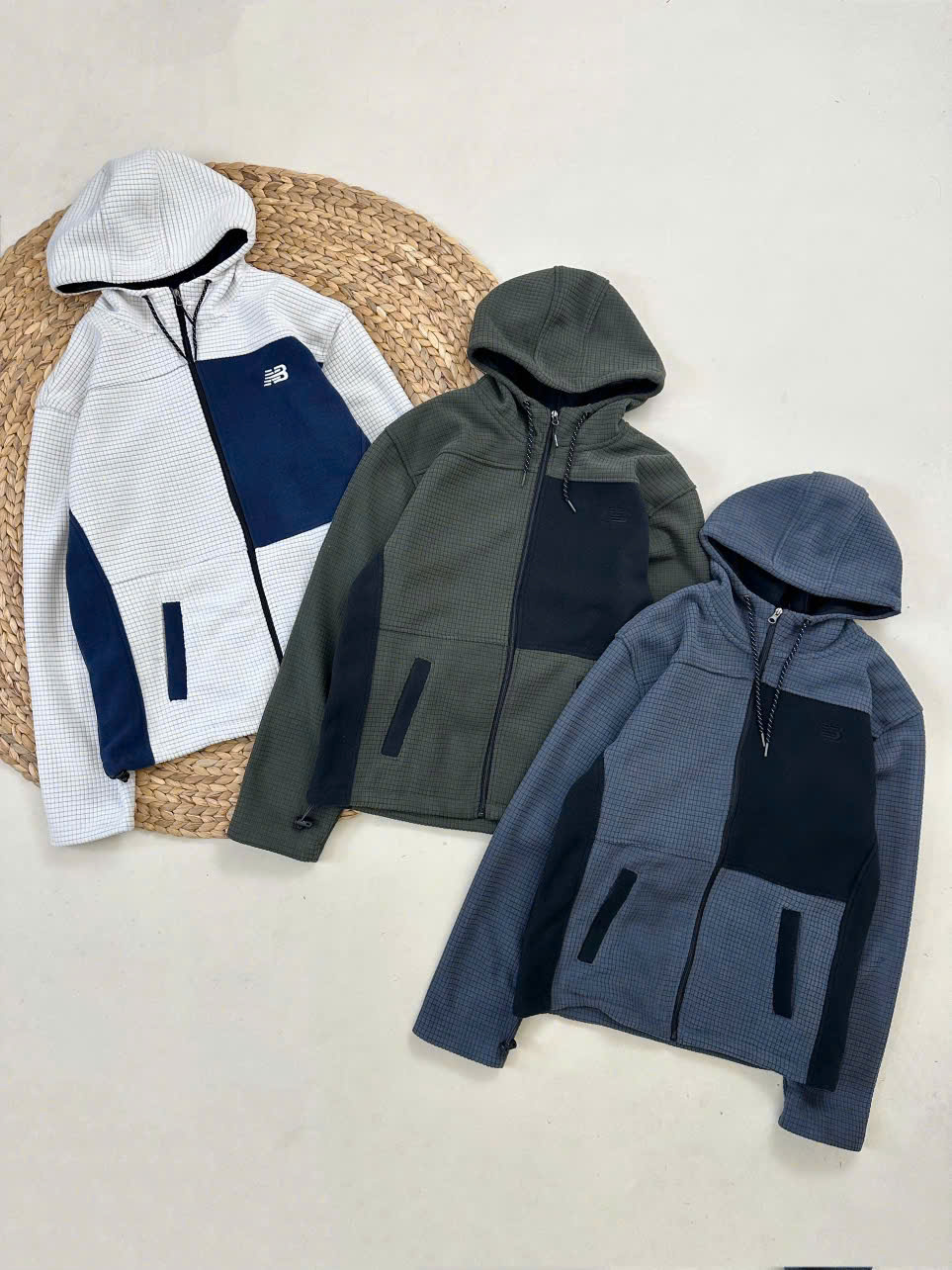 Áo Khoác Chính Hãng - New Balance Men’s Hoodie Jacket Dark Grey/Navy - NB471390