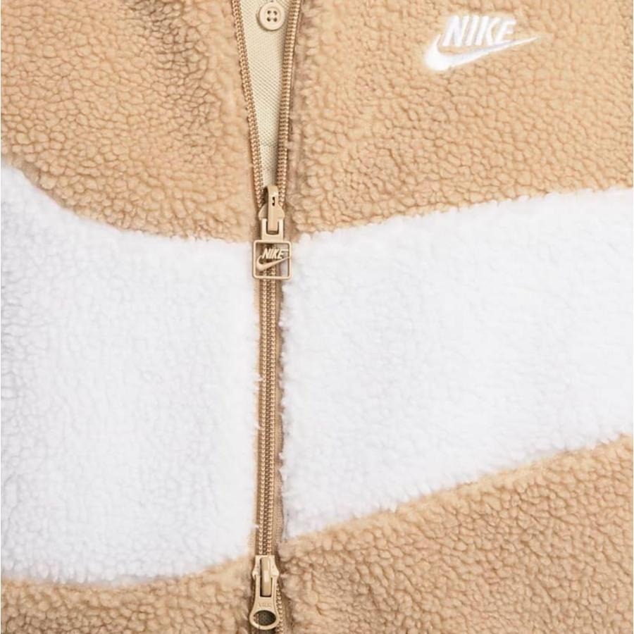 Áo Khoác Lông/Gió 2 Mặt Chính Hãng - Nike Sportswear Swoosh ''Brown'' - BQ6546-200