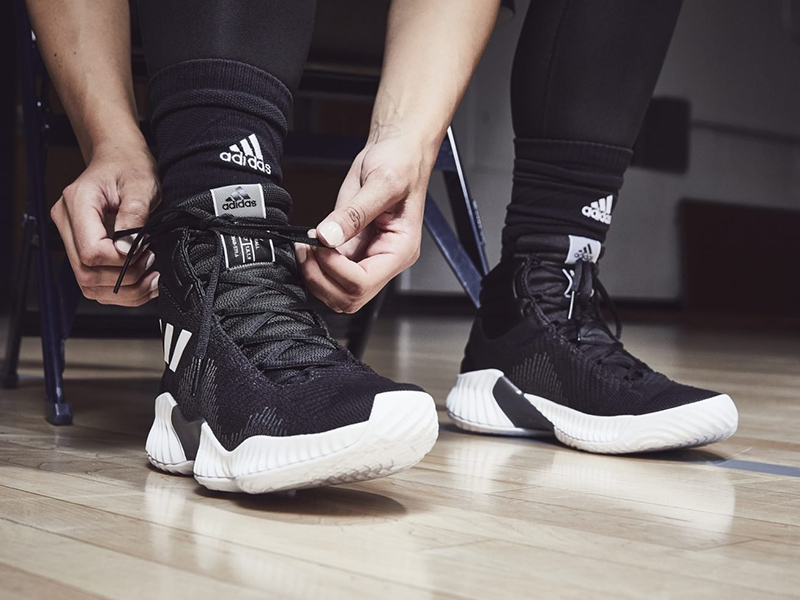 Giày Bóng Rổ Chính Hãng - Adidas Pro Bounce 2018 Black White - FW5746