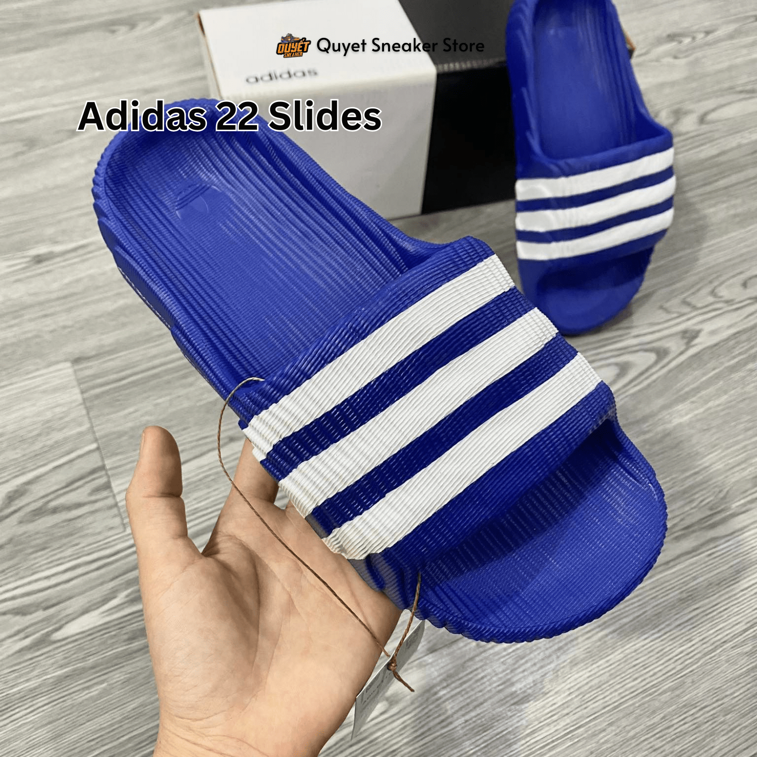 Dép Chính Hãng - Adidas Adilette 22 Slides 'Blue' - IF3667