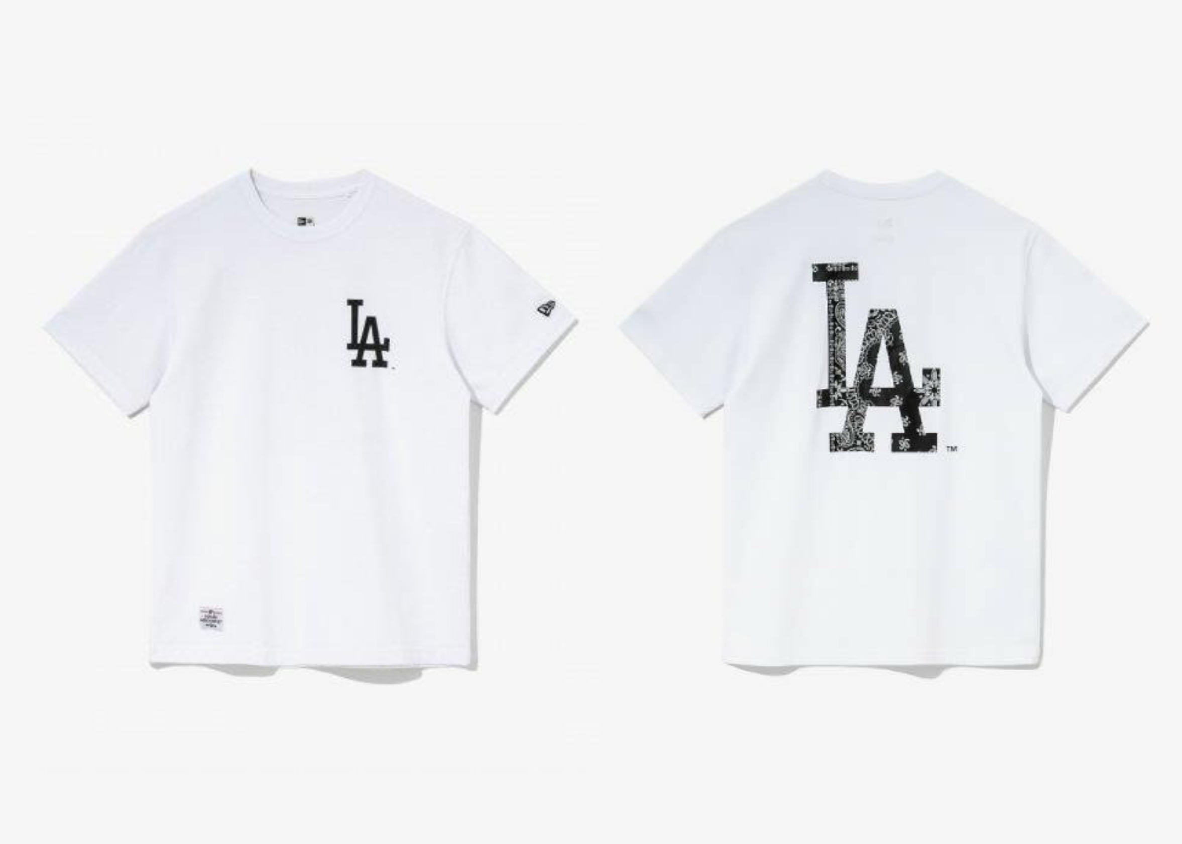 Áo Thể Thao Hè - Áo Thun Nam Nữ New Era x MLB LA Big Paisley Logo 'White' - 12715360 Quyetsneaker