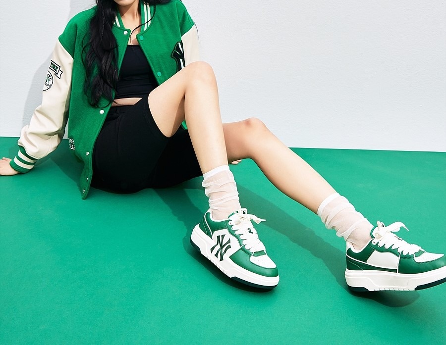 Giày Casual Chính Hãng - MLB Liner Basic New York Yankees 'Green' - 3ASXCLB3N-50GNS