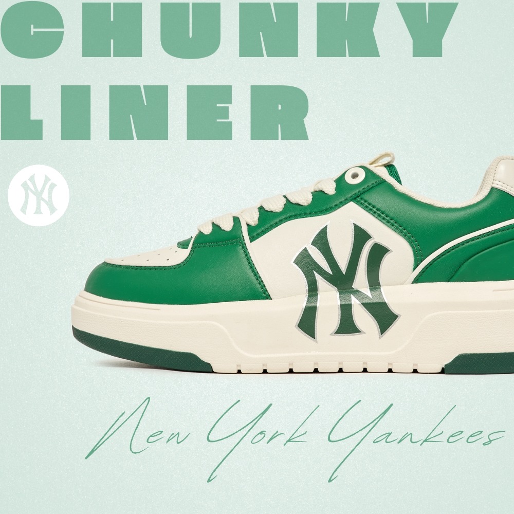 Giày Casual Chính Hãng - MLB Liner Basic New York Yankees 'Green' - 3ASXCLB3N-50GNS