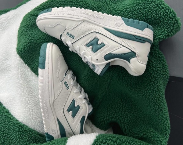 Giày Casual Chính Hãng - Sneaker Nam Nữ NewBalance 550 White/Green - BBW550BI