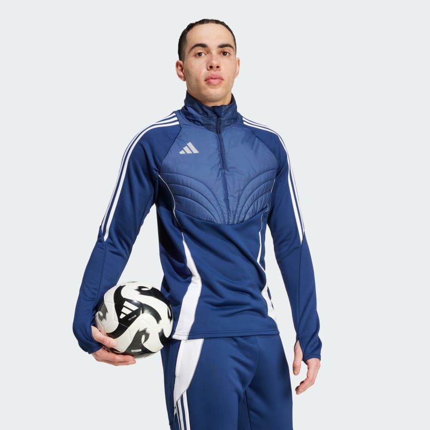 Áo Sweater Chính Hãng - adidas Tiro 24 Training Ziptop Winter Herren 'Blue' - IY0127
