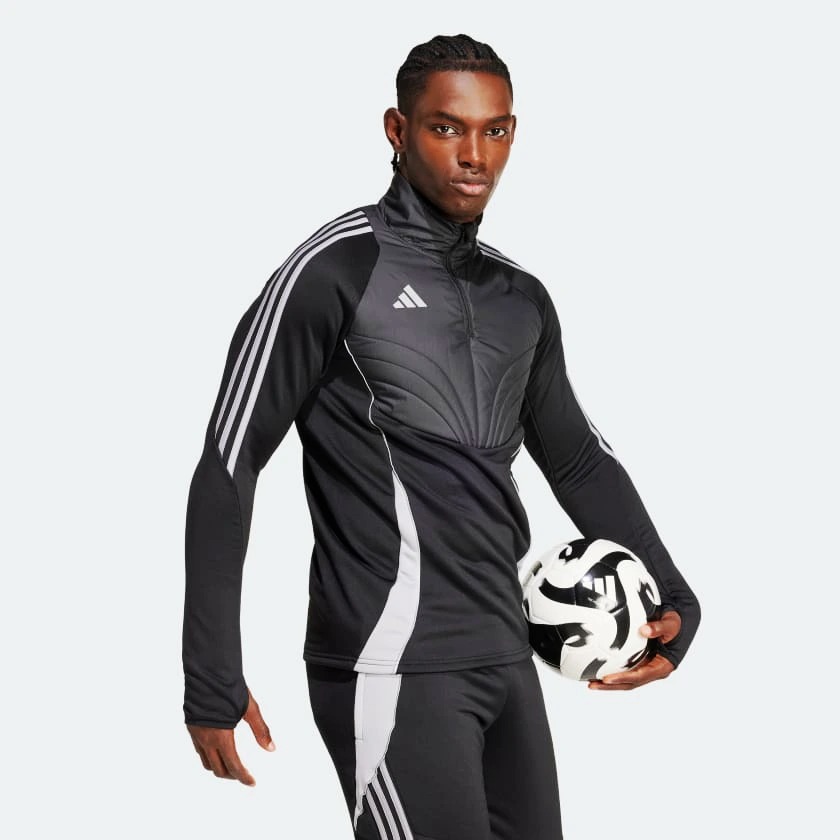 Áo Sweater Chính Hãng - adidas Tiro 24 Training Ziptop Winter Herren 'Black/ Grey' - IM9966