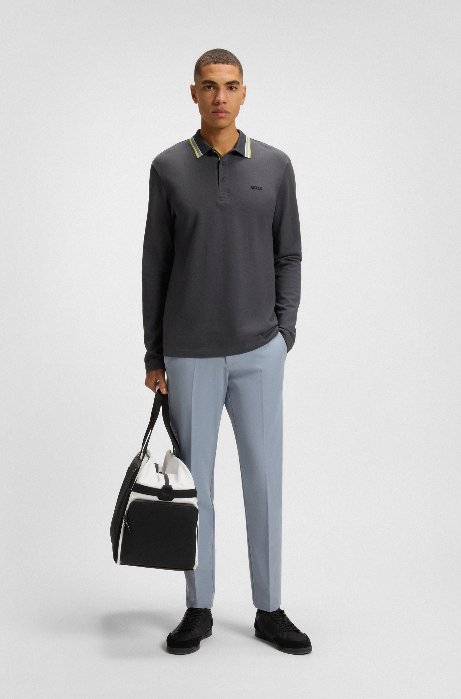Áo Sweater Chính Hãng - Hugo Boss Paddy Polo ''Dark Grey'' - 8044818-020