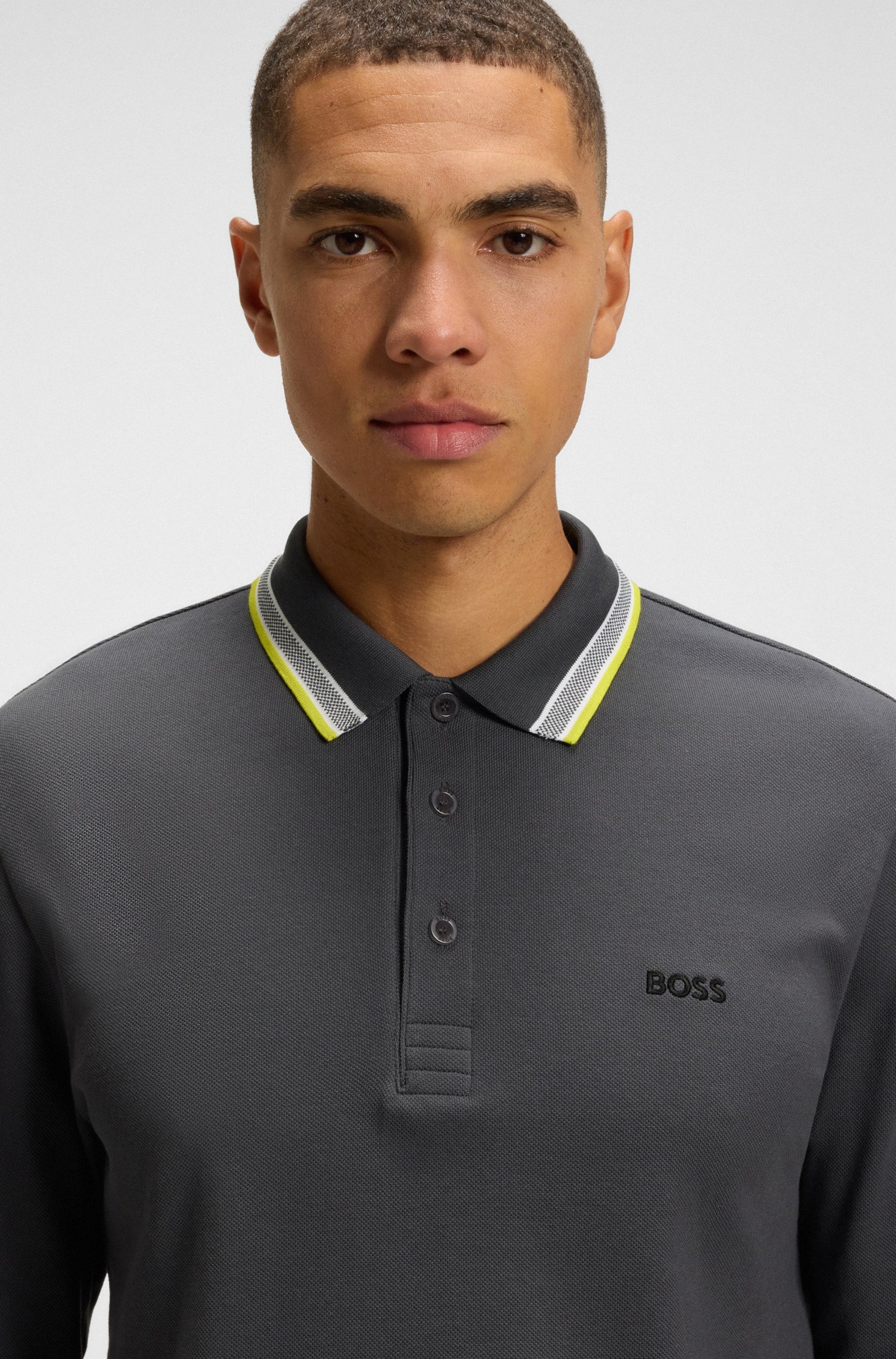 Áo Sweater Chính Hãng - Hugo Boss Paddy Polo ''Dark Grey'' - 8044818-020