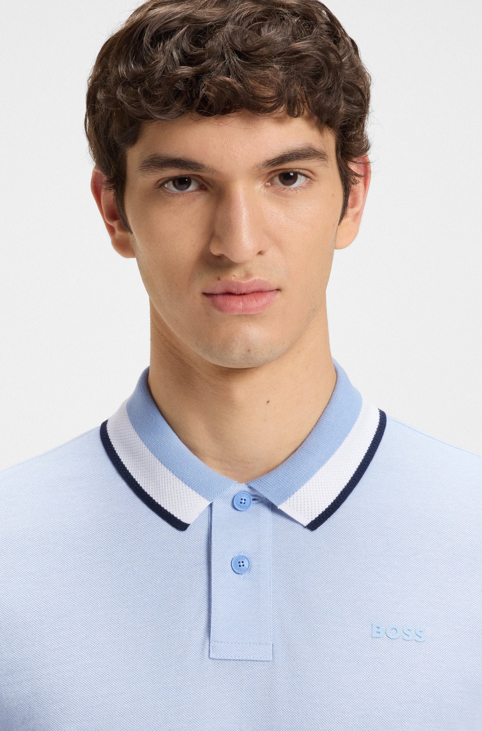 Áo Sweater Chính Hãng - Hugo BOSS Paddy Polo Shirt Long Sleeve ''Light Purple'' - 50544845-070