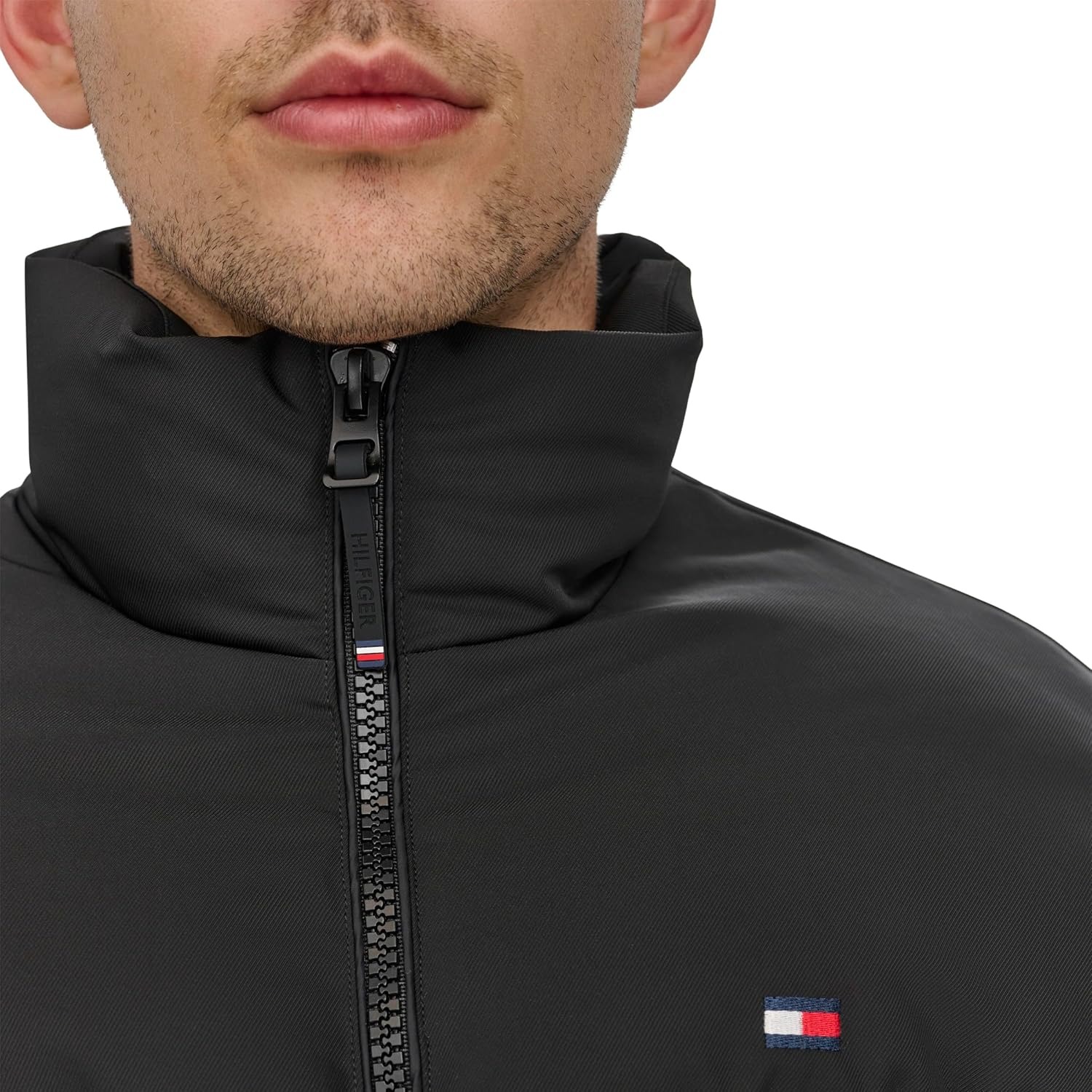 Áo Khoác Phao Chính Hãng - Tommy Hilfiger Mens Mixed-Media Puffer 