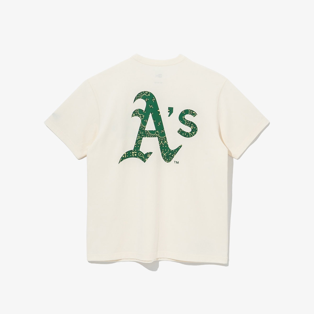 Áo Thể Thao Hè - Áo Thun Nam Nữ New Era X MLB Big Paisley Oakland Athletics 'Ivory' - 13086596 Quyetsneaker
