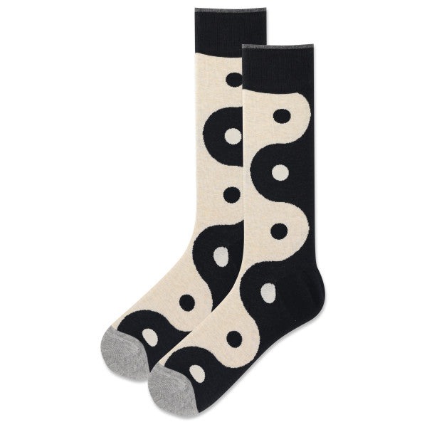 Tất Hot Sox Men's Yin Yang Crew 'Begie' (5 đôi/pack) - HSM10269I