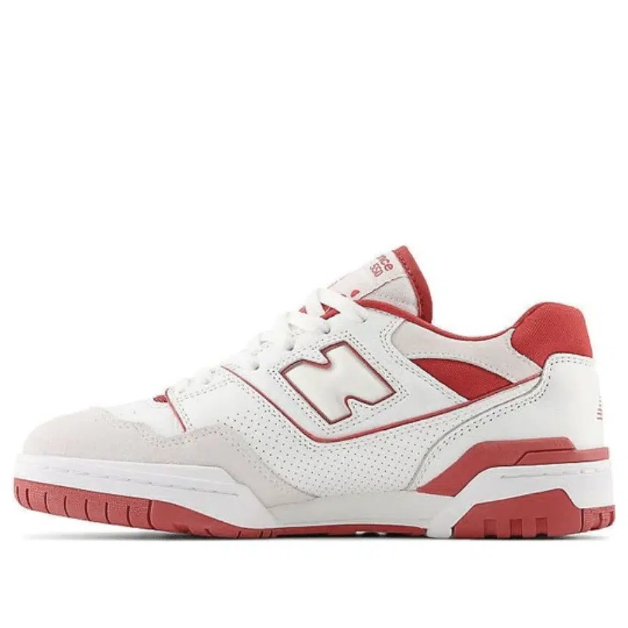 Giày Casual Chính Hãng - Sneaker Nam Nữ NewBalance 550 White/Red - BB550STF