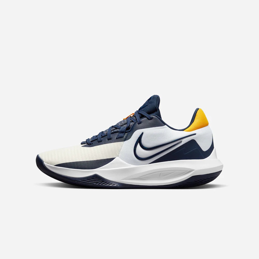 Giày Bóng Rổ Chính Hãng Nike Precision 6 'White Midnight Navy' - DD9535-101
