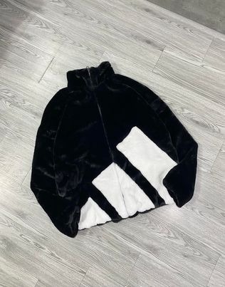 Áo Khoác Chính Hãng - Áo Lông Adidas Faux Fur Logo Jacket - HI1199