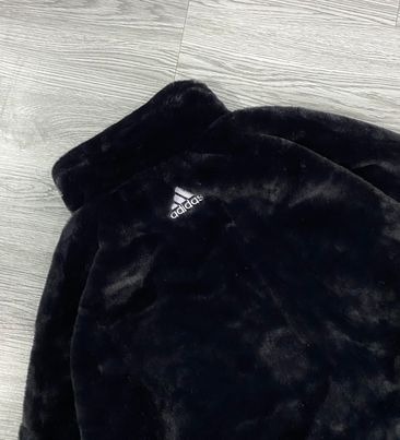 Áo Khoác Chính Hãng - Áo Lông Adidas Faux Fur Logo Jacket - HI1199