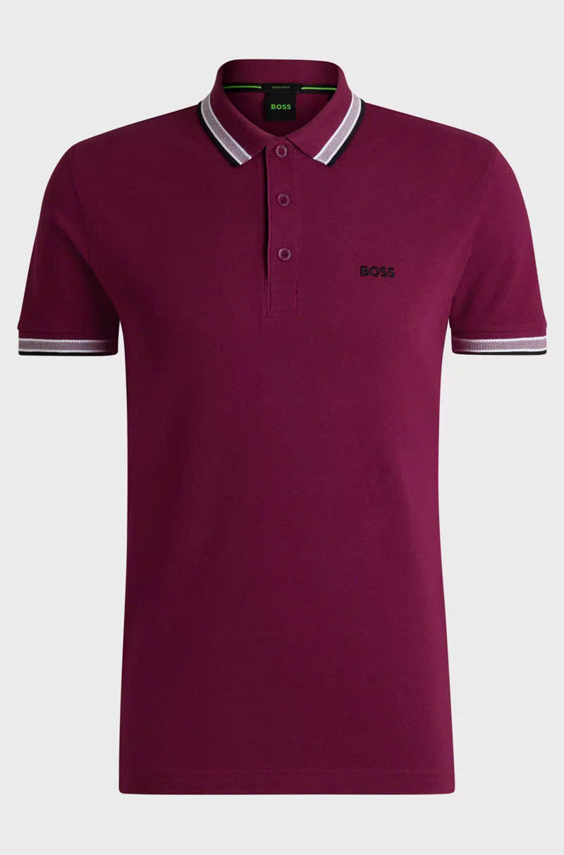 Áo Polo Chính Hãng - Hugo BOSS Paddy Polo T-shirt ''Dark Red'' - 50469055-651