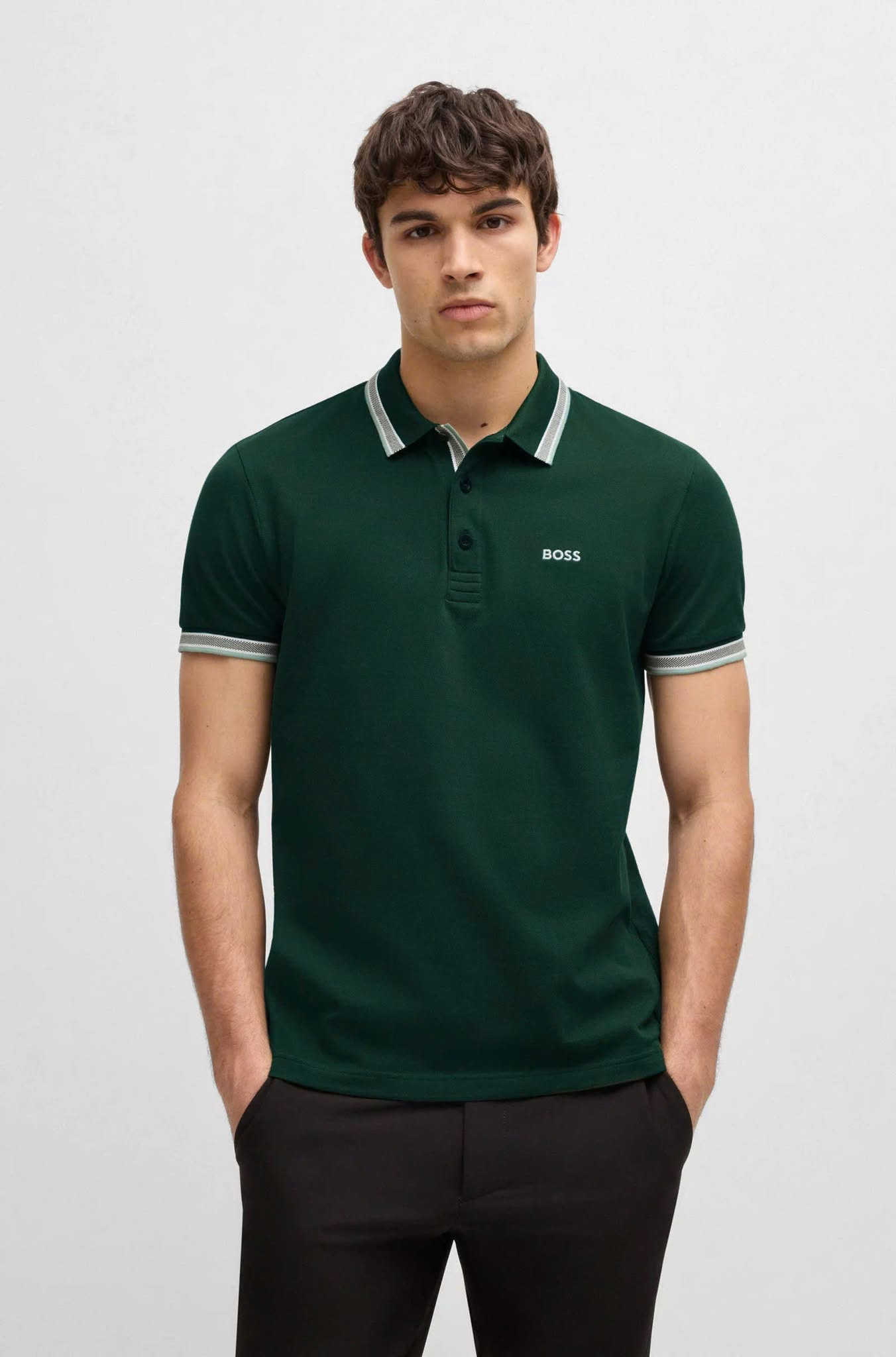 Áo Polo Chính Hãng - Hugo BOSS Paddy Polo T-shirt ''Green'' 50469055-349