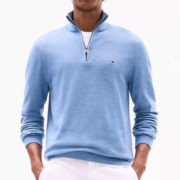 Áo Sweater Chính Hãng - Áo Len Tommy Hilfiger Men's Hefzip Sweater 