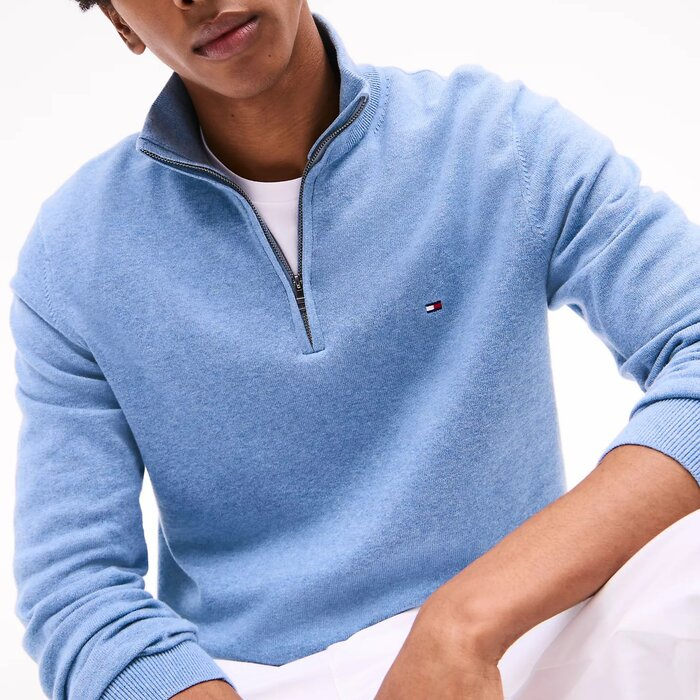 Áo Sweater Chính Hãng - Áo Len Tommy Hilfiger Men's Hefzip Sweater 