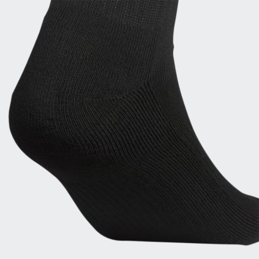 Phụ Kiện Chính Hãng - Tất Adidas Athletic Cushioned Crew Socks 6 Pairs / 6 đôi  '' Black '' - Q10386