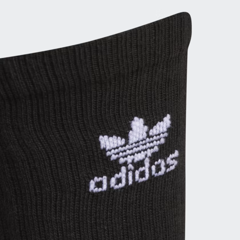 Phụ Kiện Chính Hãng - Tất Adidas Trefoil Crew Socks 6 Pairs / 6 đôi '' Black '' - CI8723