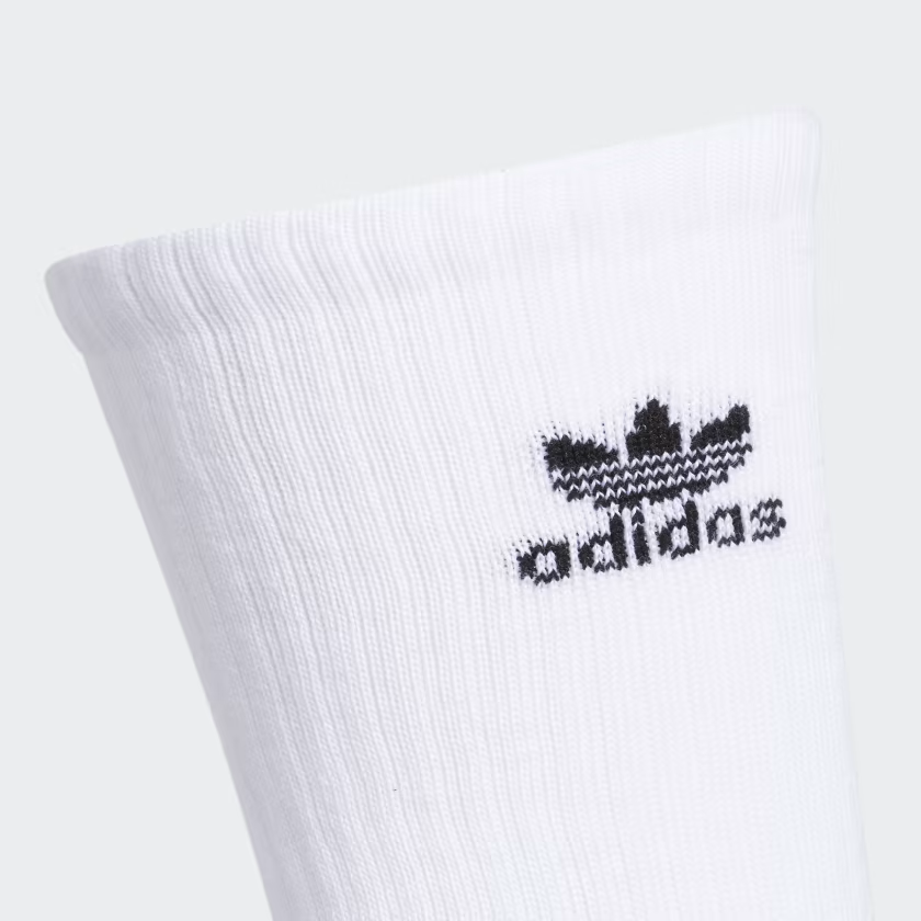 Phụ Kiện Chính Hãng - Tất Adidas Trefoil Crew Socks 6 Pairs / 6 đôi '' White '' - CI9853