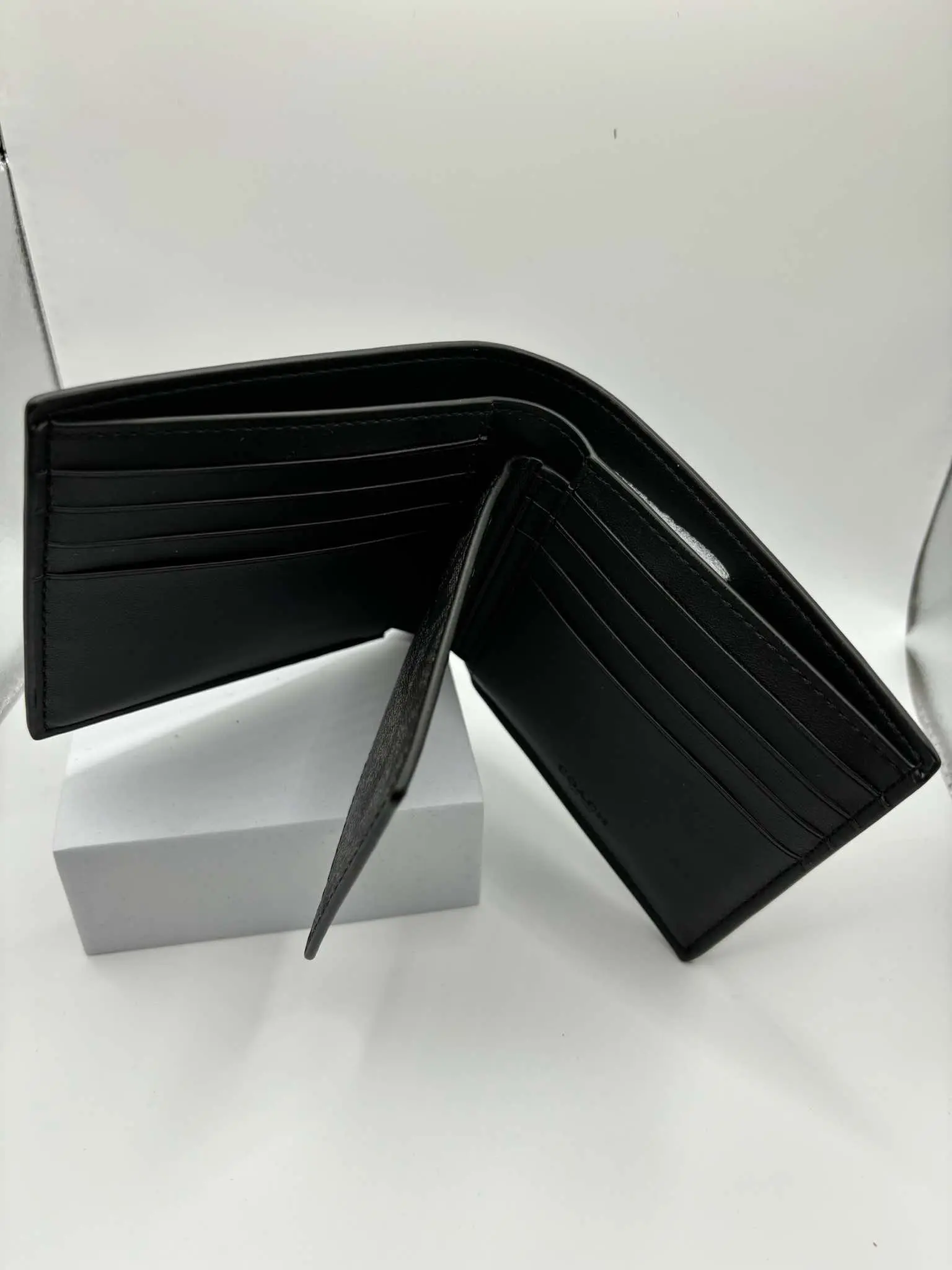 Phụ Kiện Chính Hãng - Sét Ví & Card Holder Coach 2in1 Robot 'Black' - VC28