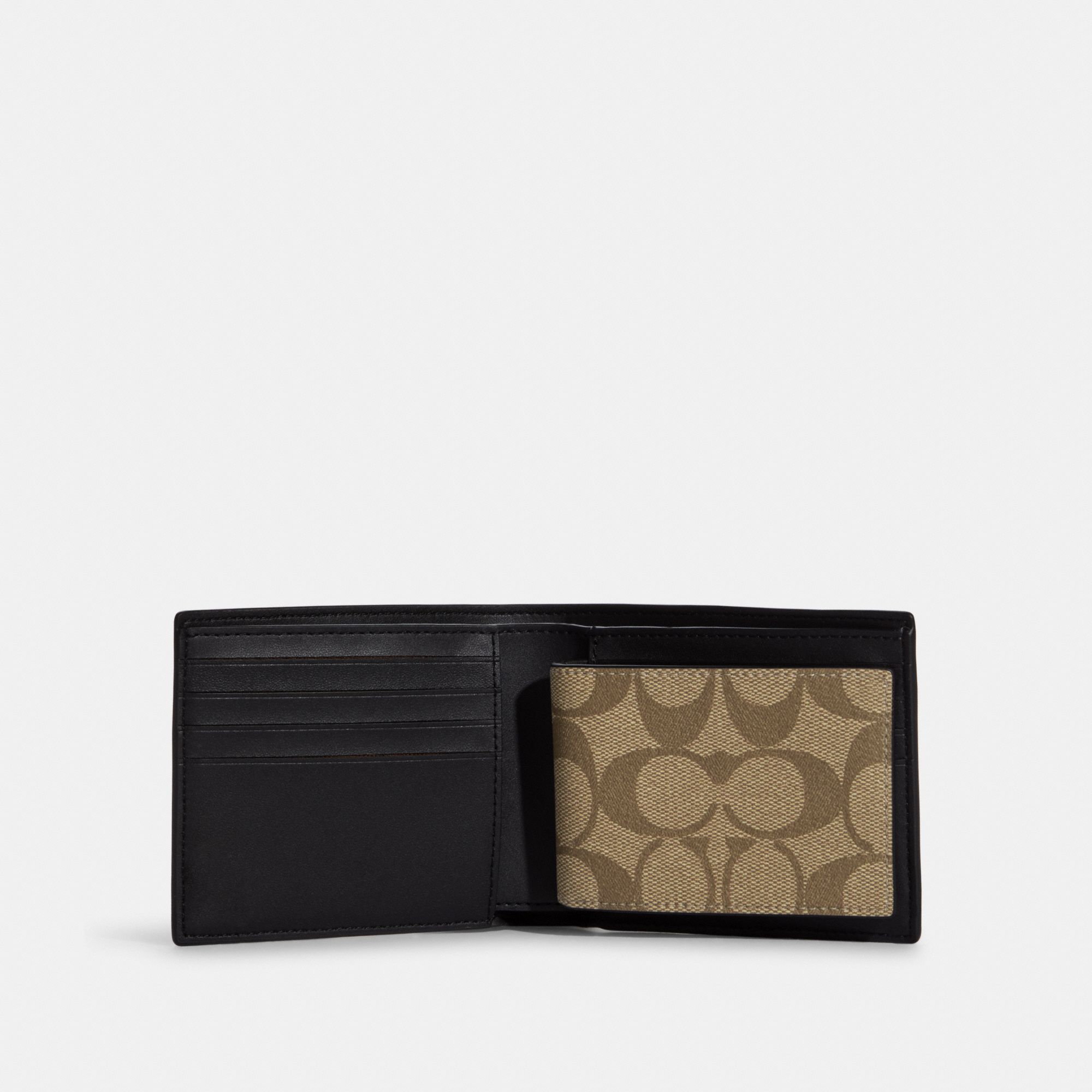 Phụ Kiện Chính Hãng - Ví Coach 3 In 1 Wallet In Blocked Signature Canvas 