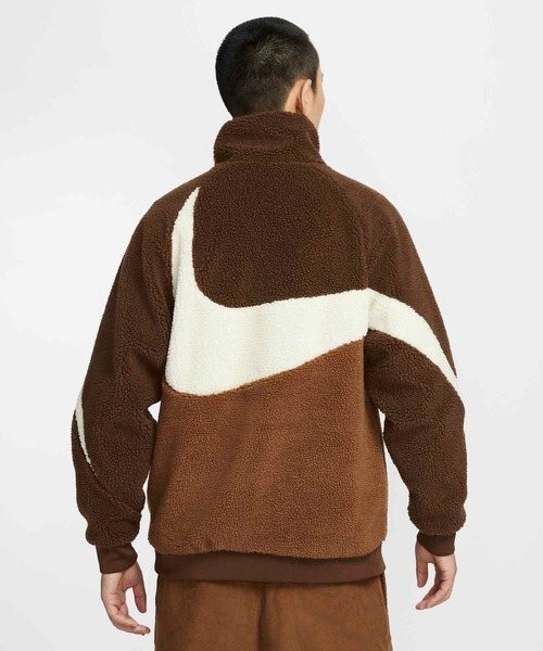 Áo Khoác Lông/Gió 2 Mặt Chính Hãng - Nike Sportswear Swoosh Men's Full-Zip Reversible Jacket ''Cacao'' - BQ6546-259